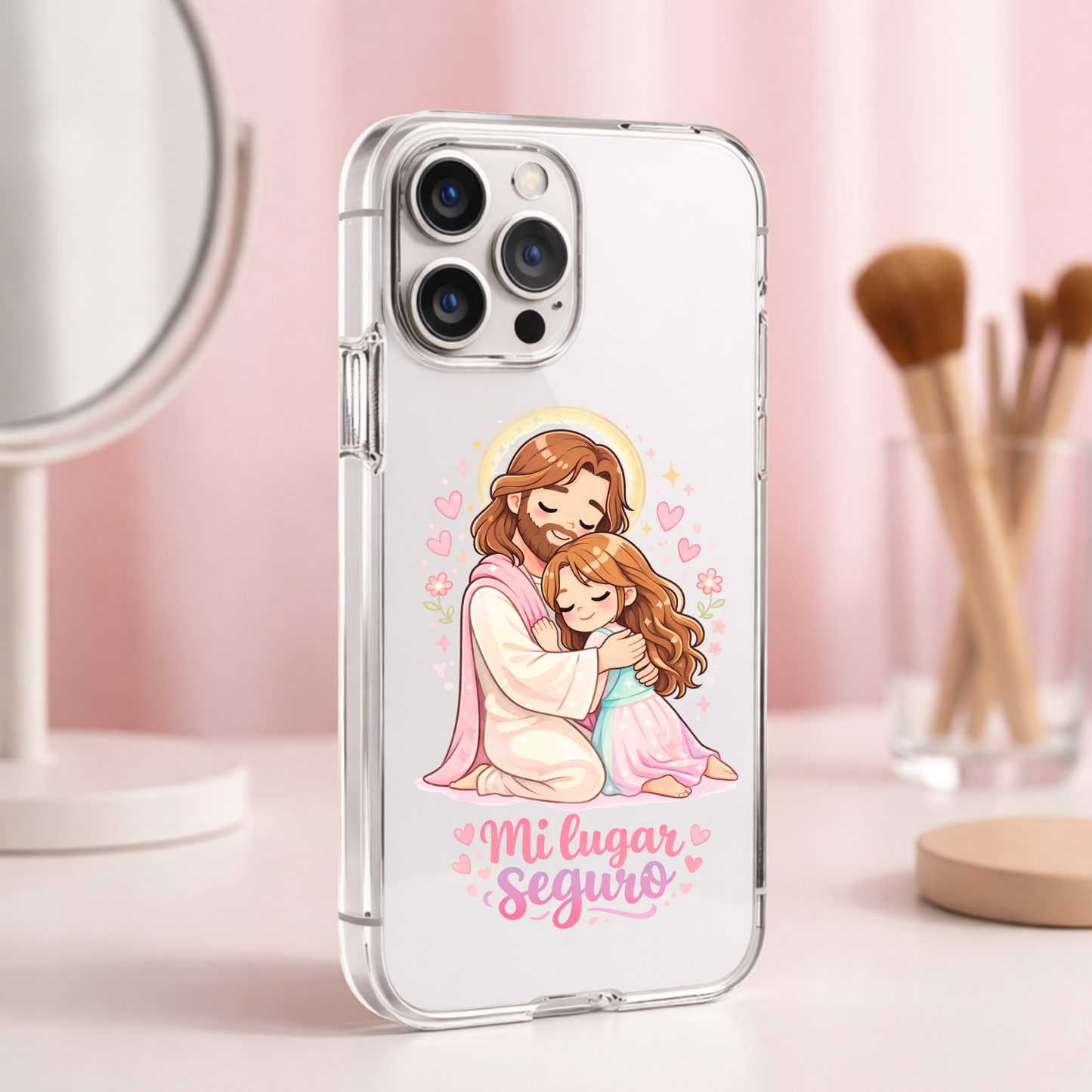 Mi lugar seguro Cellphone Uv Dtf Decal