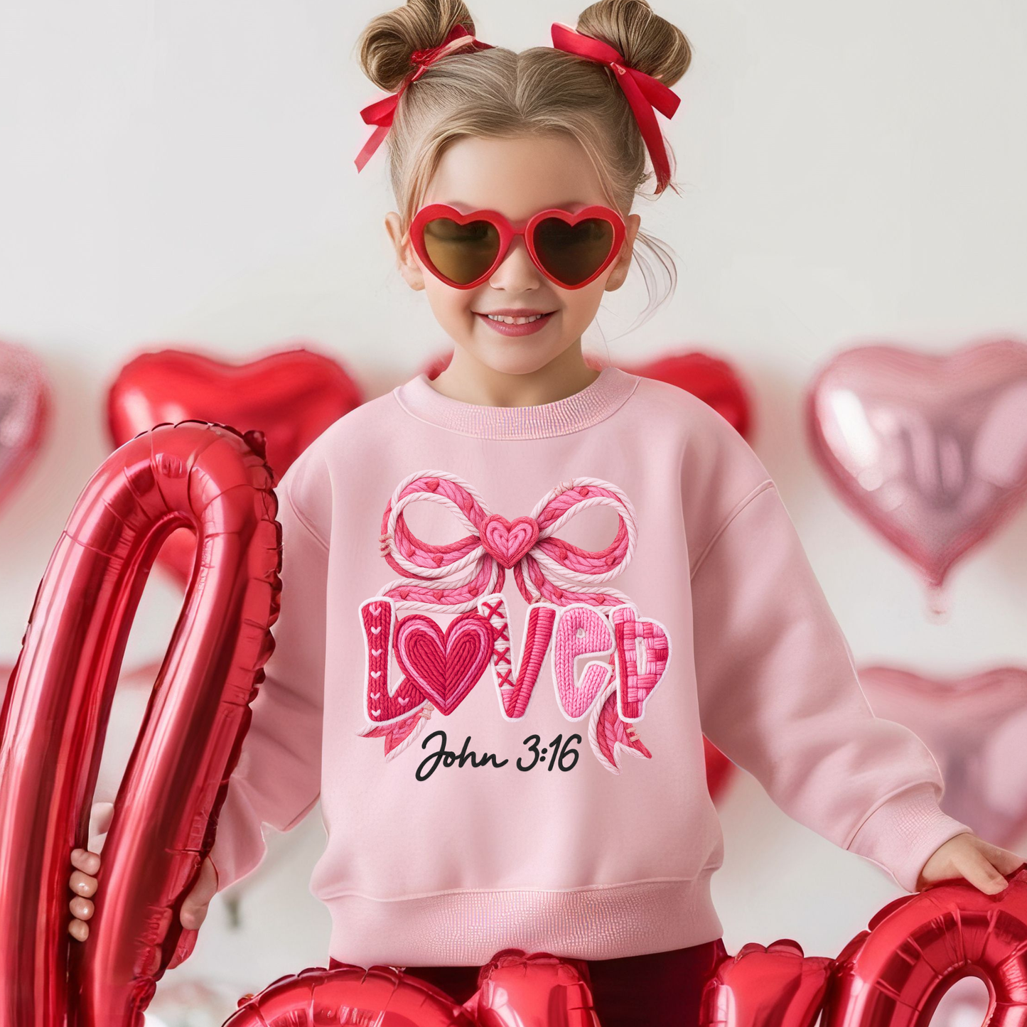 Loved Crochet John 3:16 adult or kid Dtf Shirt Transfer