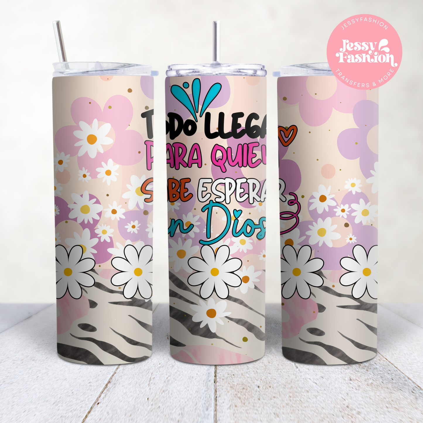 Todo llega para quien espera en Dios Sublimation Transfer