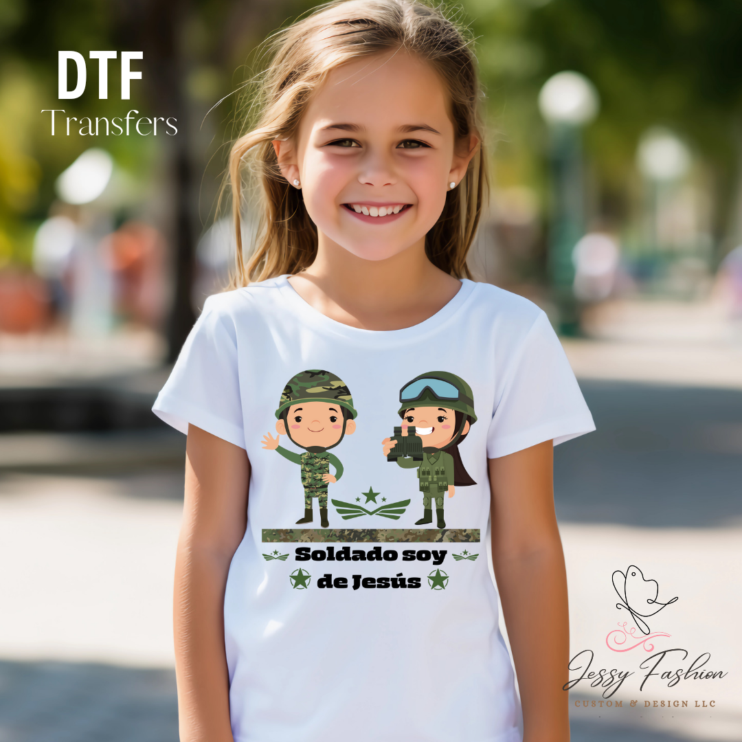 Soldado de Jesús DTF transfer