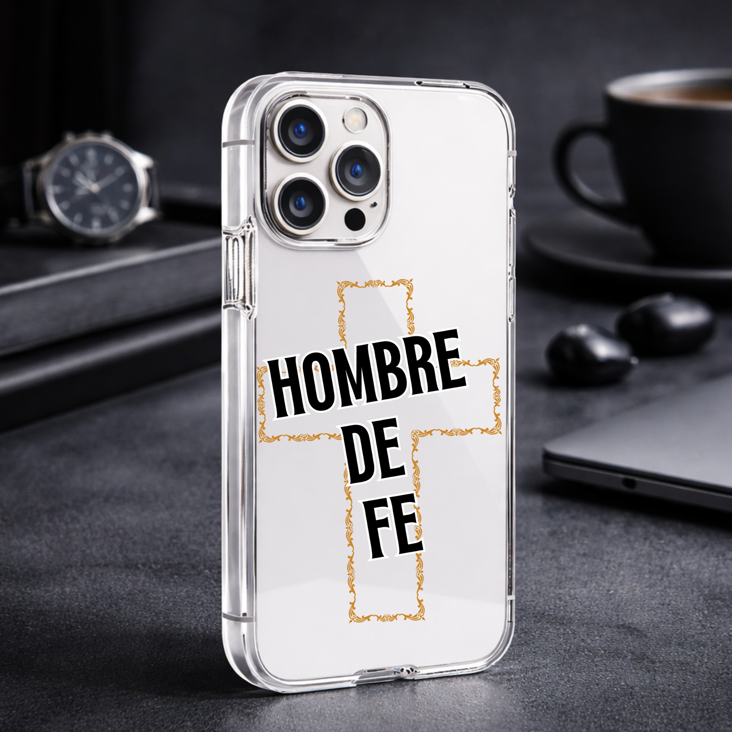 Hombre de fe Cellphone Uv Dtf Decal