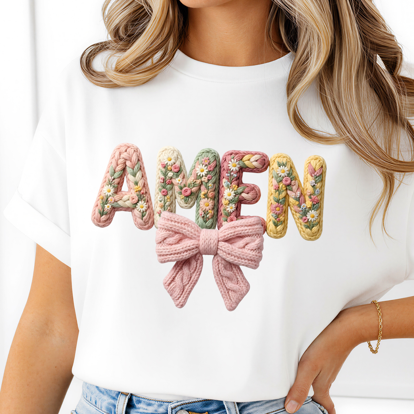 Amen Crochet Dtf Shirt Transfer