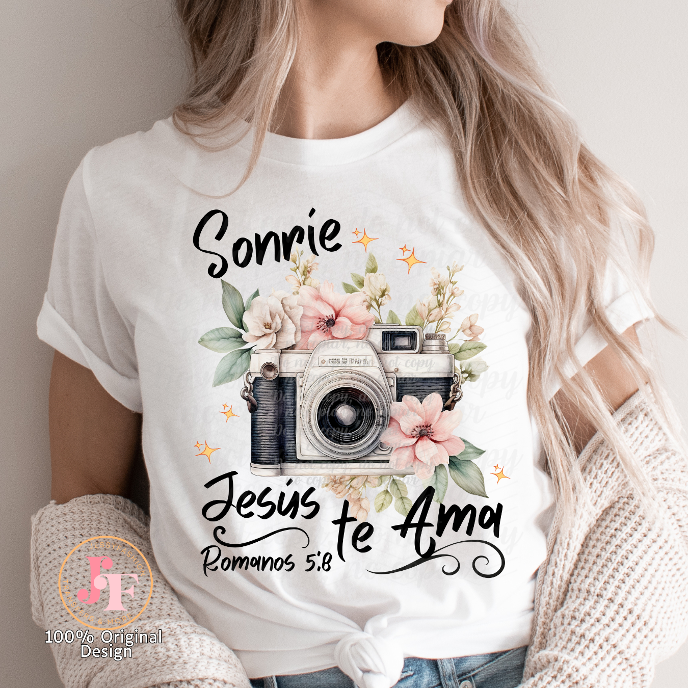 Sonríe Jesús te ama DTF Shirt Transfer