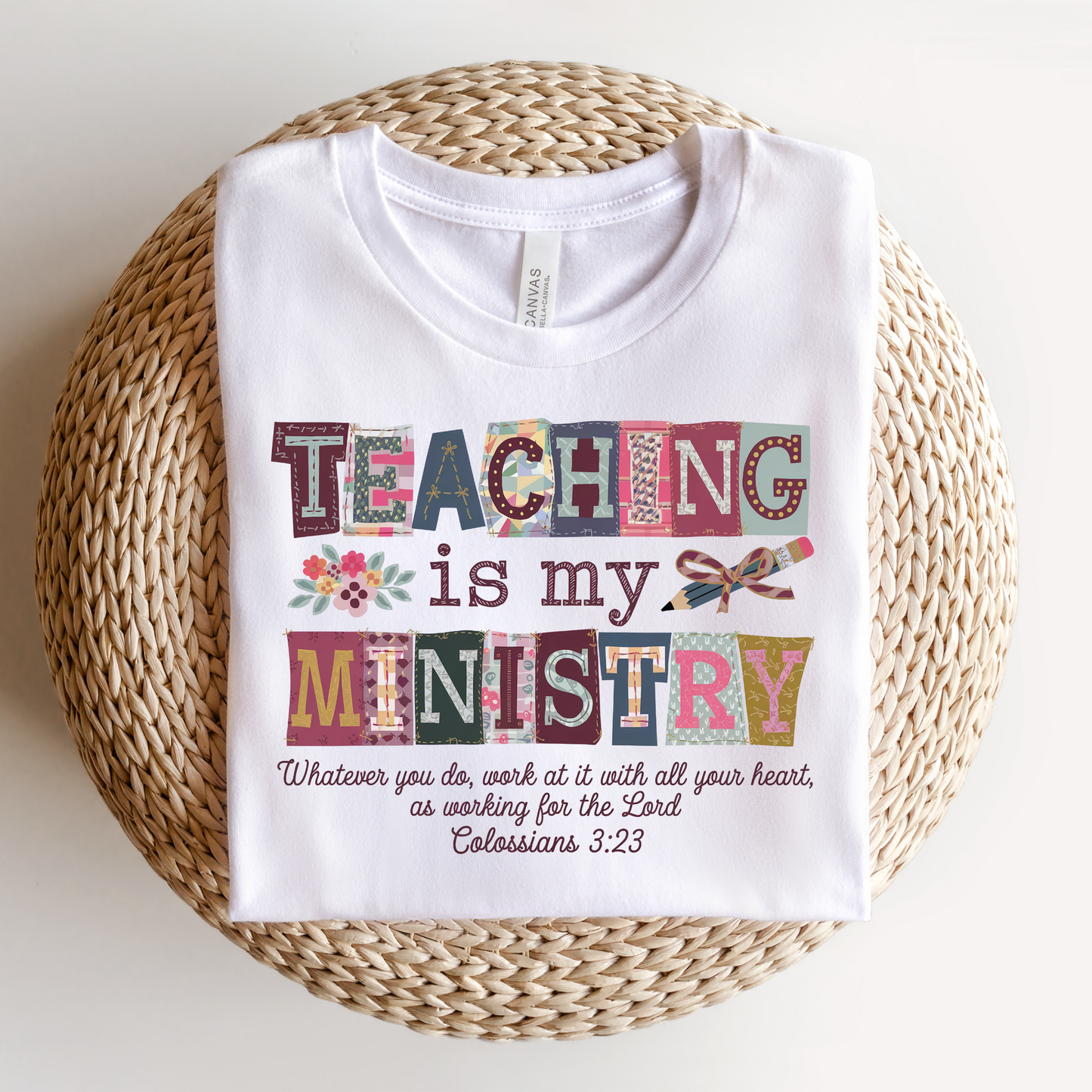 Teaching is my Ministry Dtf Shirt Transfer