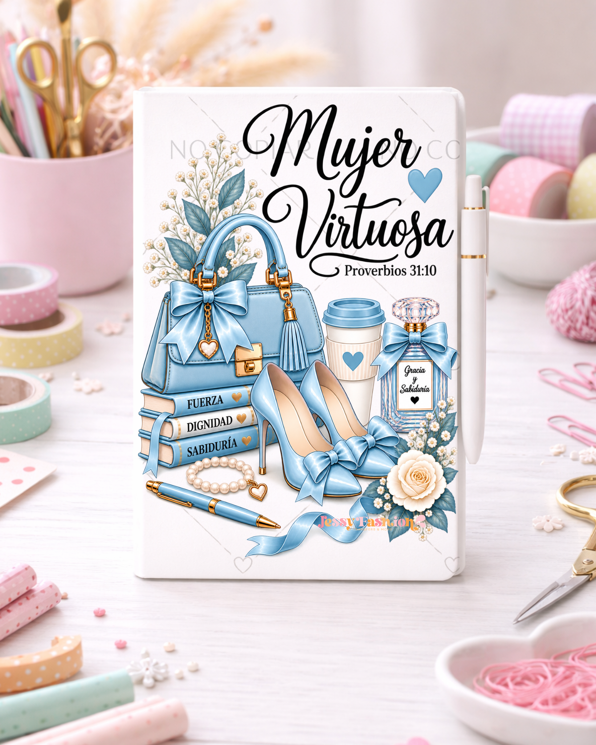 Mujer Virtuosa UV dtf notebook