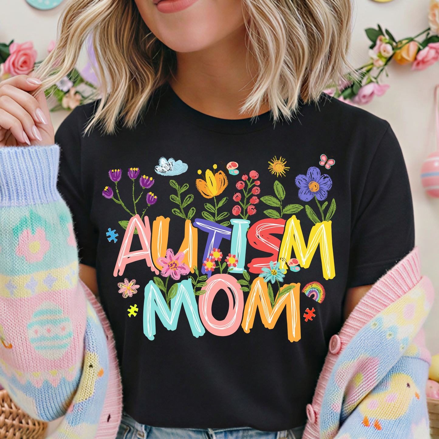 Autism Mom Dtf Shirt Transfer