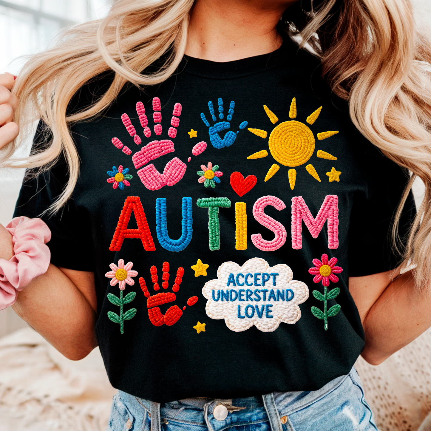 Autism Crochet Dtf Shirt Transfer