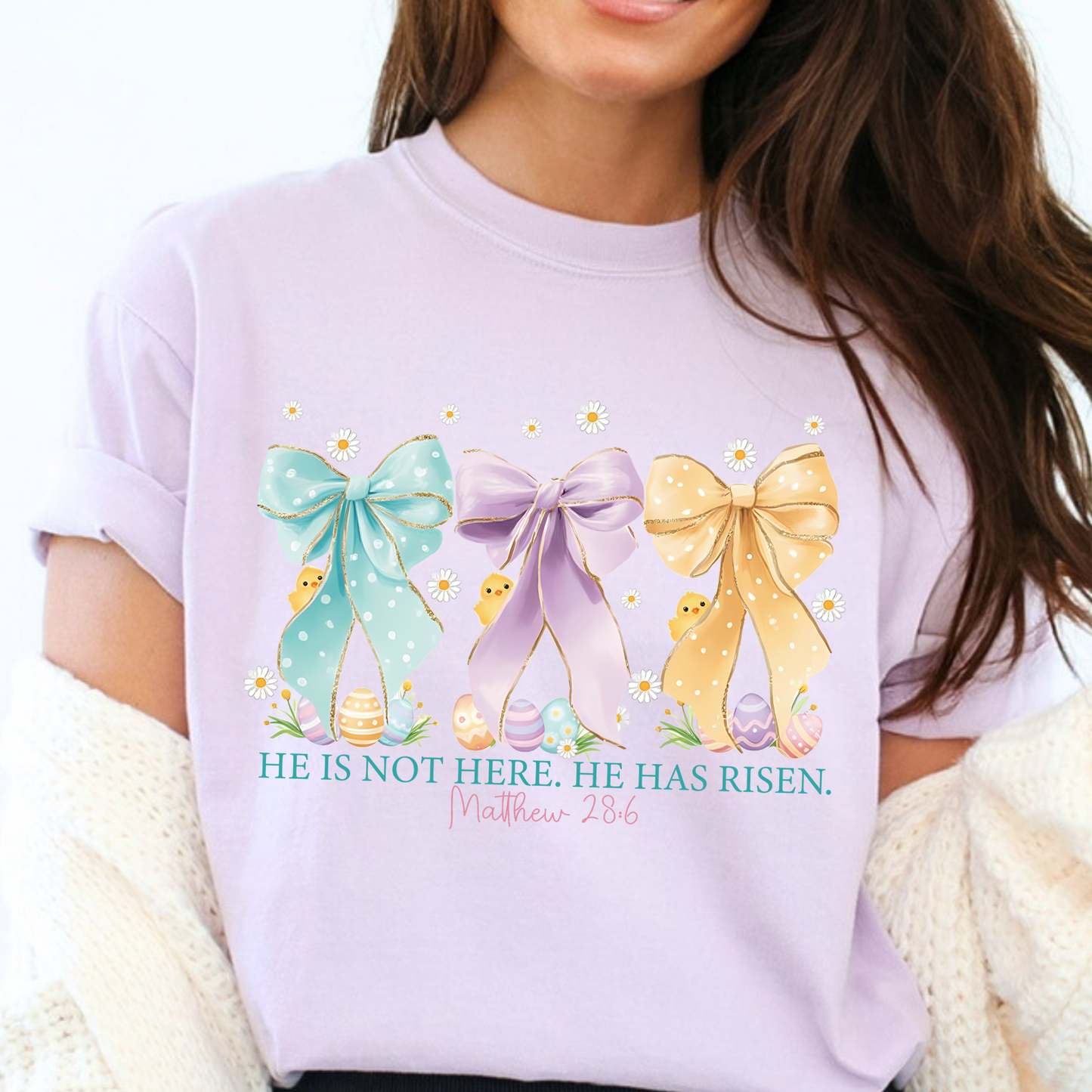 Easter bows He is risen Shirt Transfer