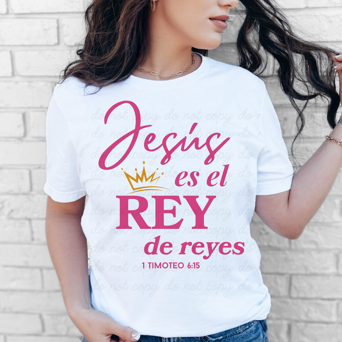 Jesús es el Rey de reyes DTF Shirt Transfer
