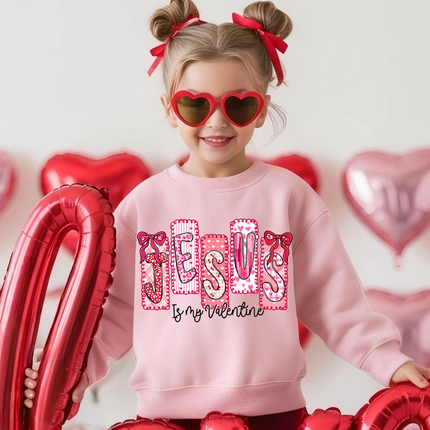 Jesus is my valentine adult or kid Dtf Shirt Transfer