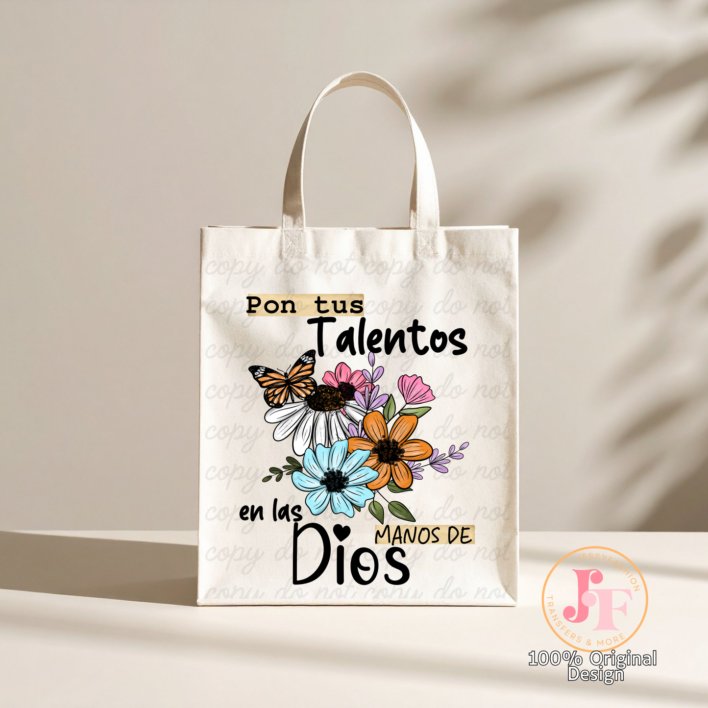 Pon tus talentos... español/inglés Dtf Shirt Transfer