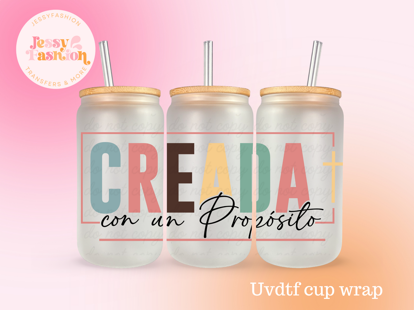Creada con un propósito UV DTF CUP WRAP