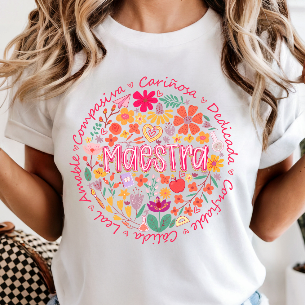 Maestra afirmaciones DTF Shirt Transfer