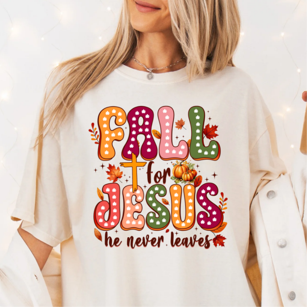 Fall for Jesus DTF Shirt Transfer