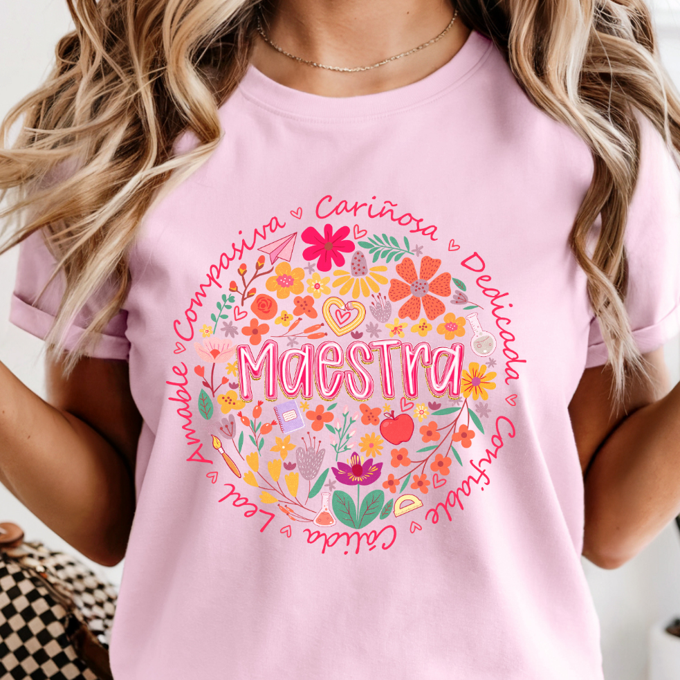 Maestra afirmaciones DTF Shirt Transfer