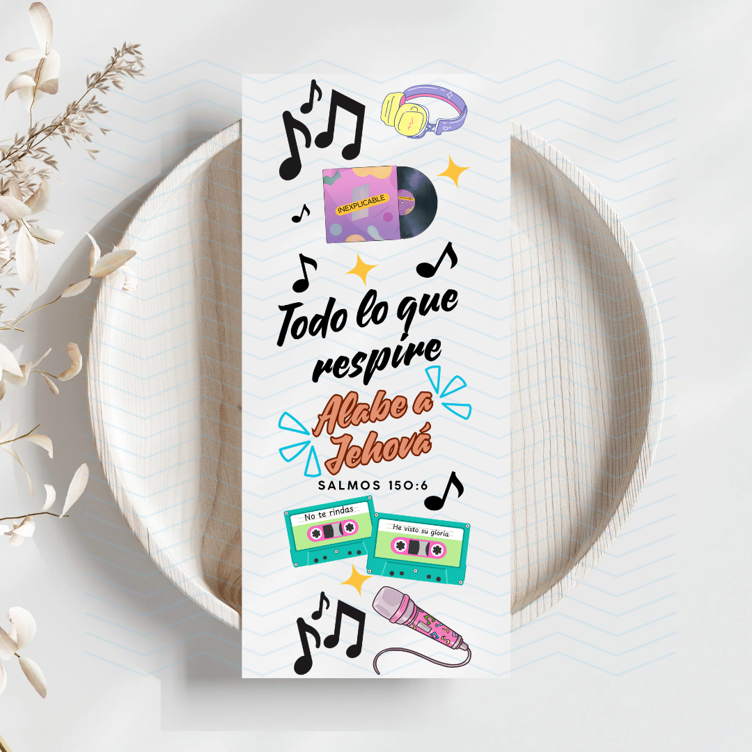 Todo lo que respire... Uv dtf Bookmark