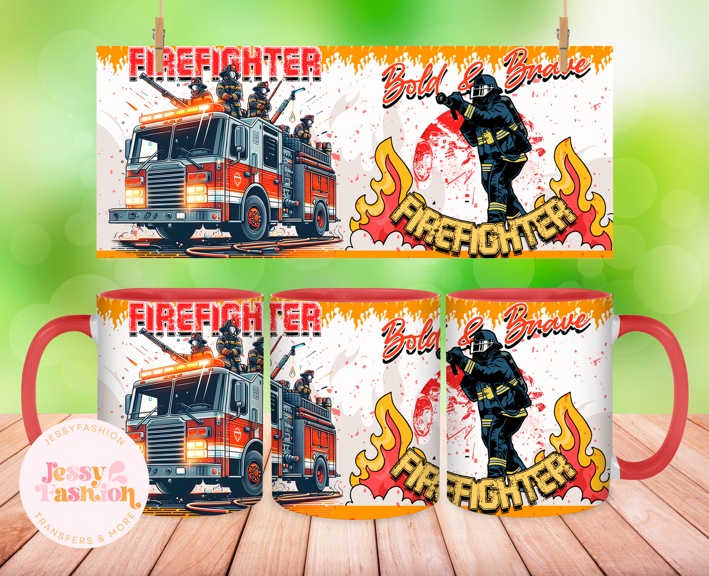 Firefighter mug 11oz Sublimation transfer
