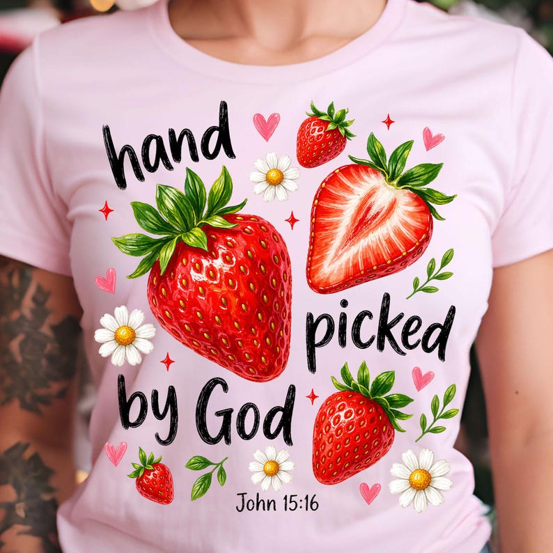 Hand picked by God Dtf shirt transfer