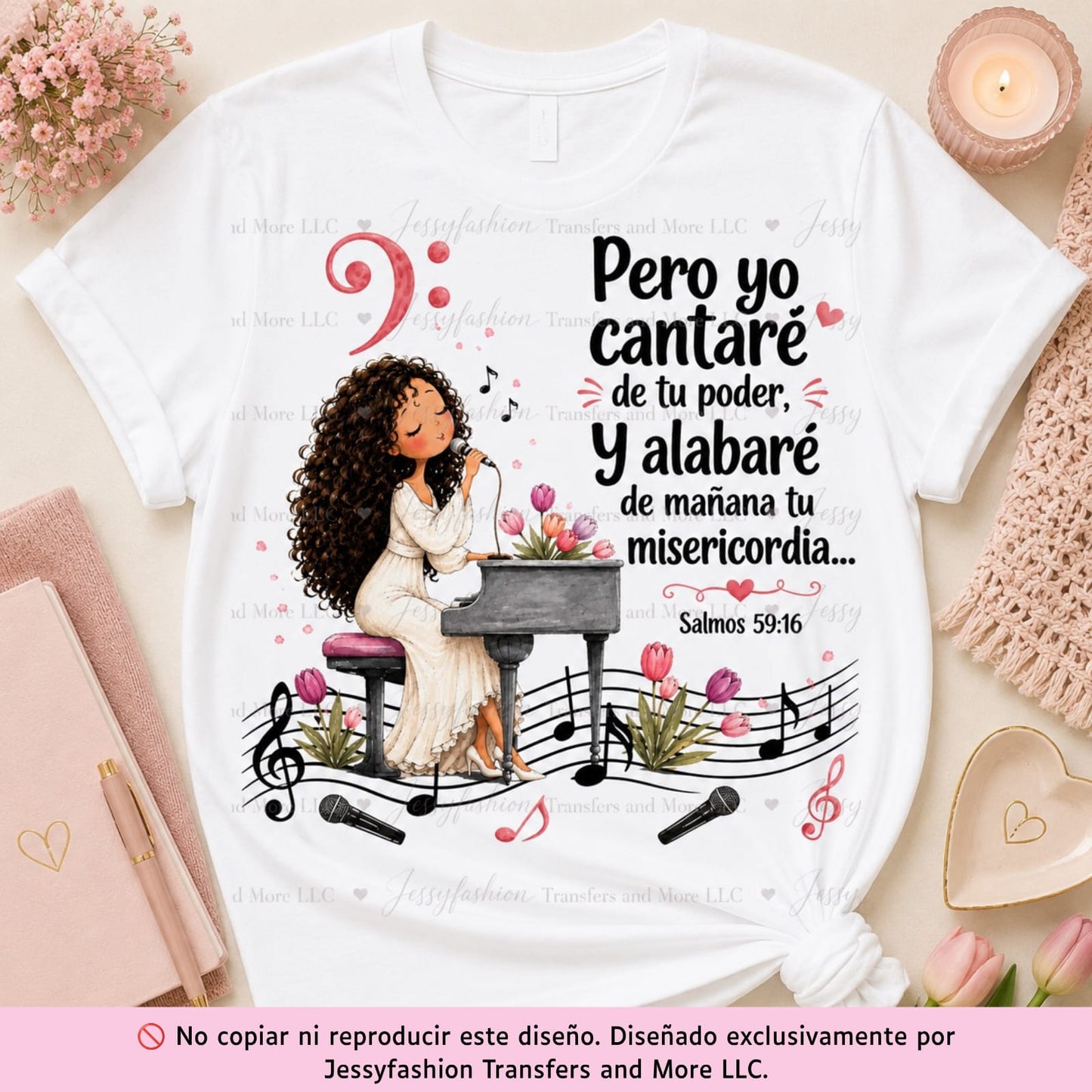 Pero Yo Cantaré De Tu Poder Dtf shirt transfer