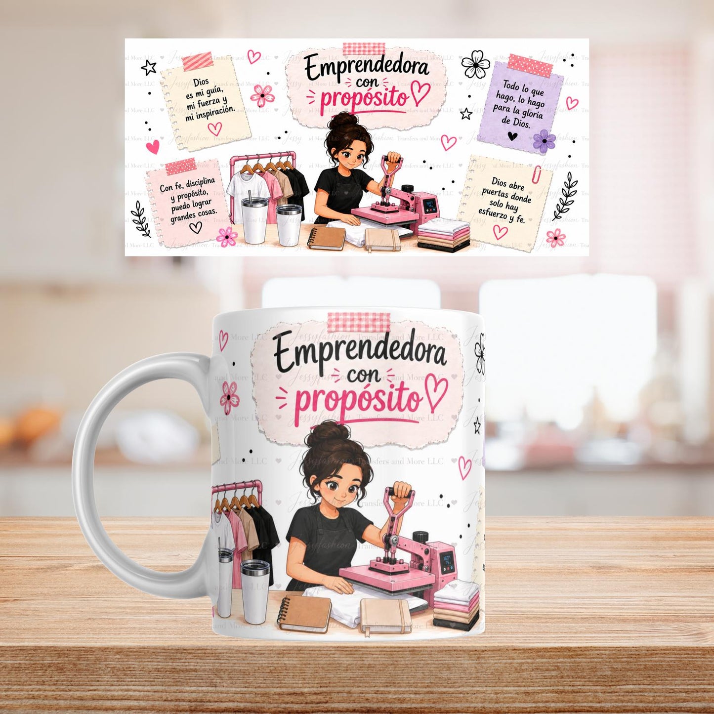 Emprendedora Con Propósito mug 11oz Sublimation transfer