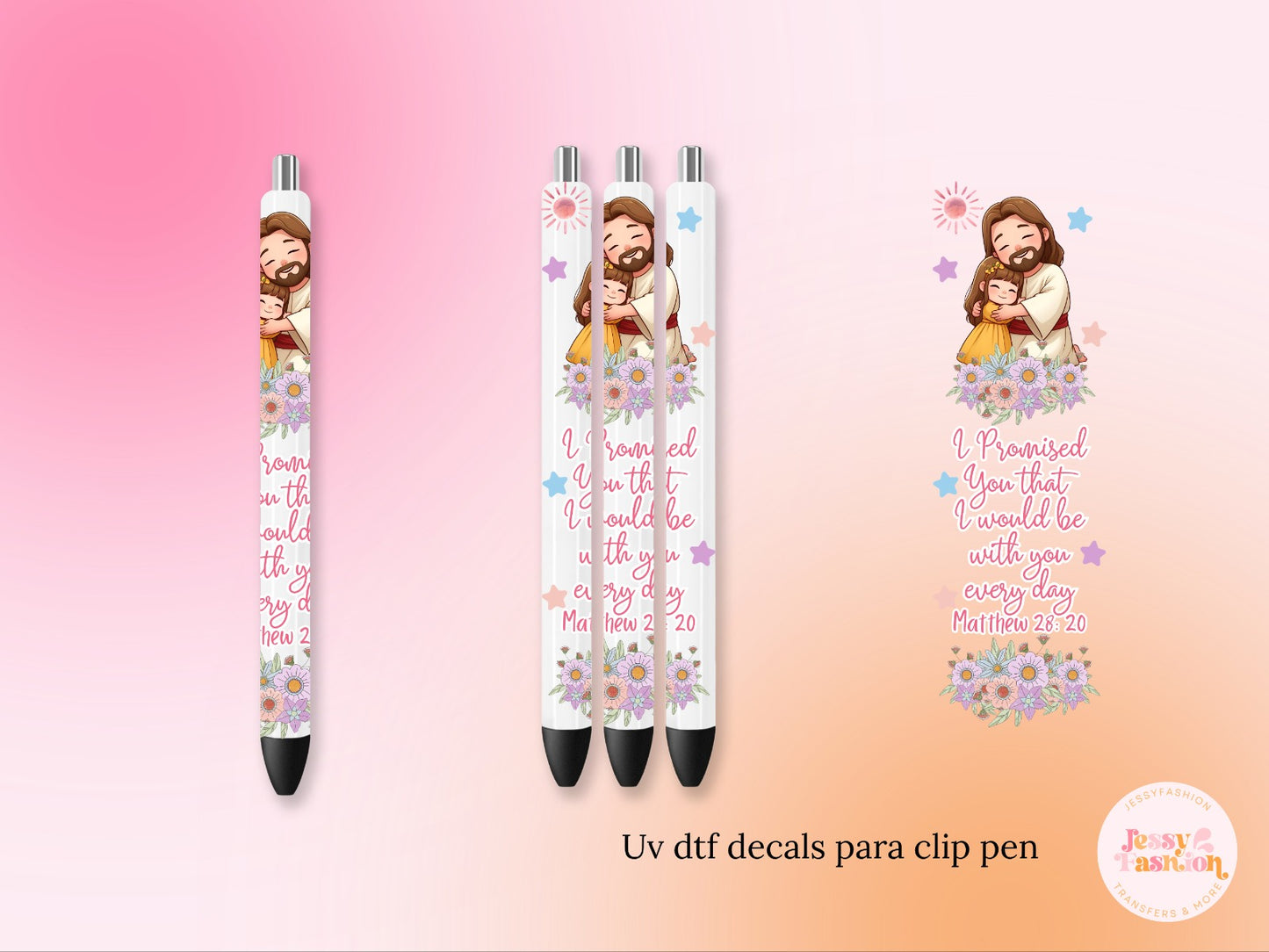 I Promised... Matthew 28:20UV DTF PEN WRAP