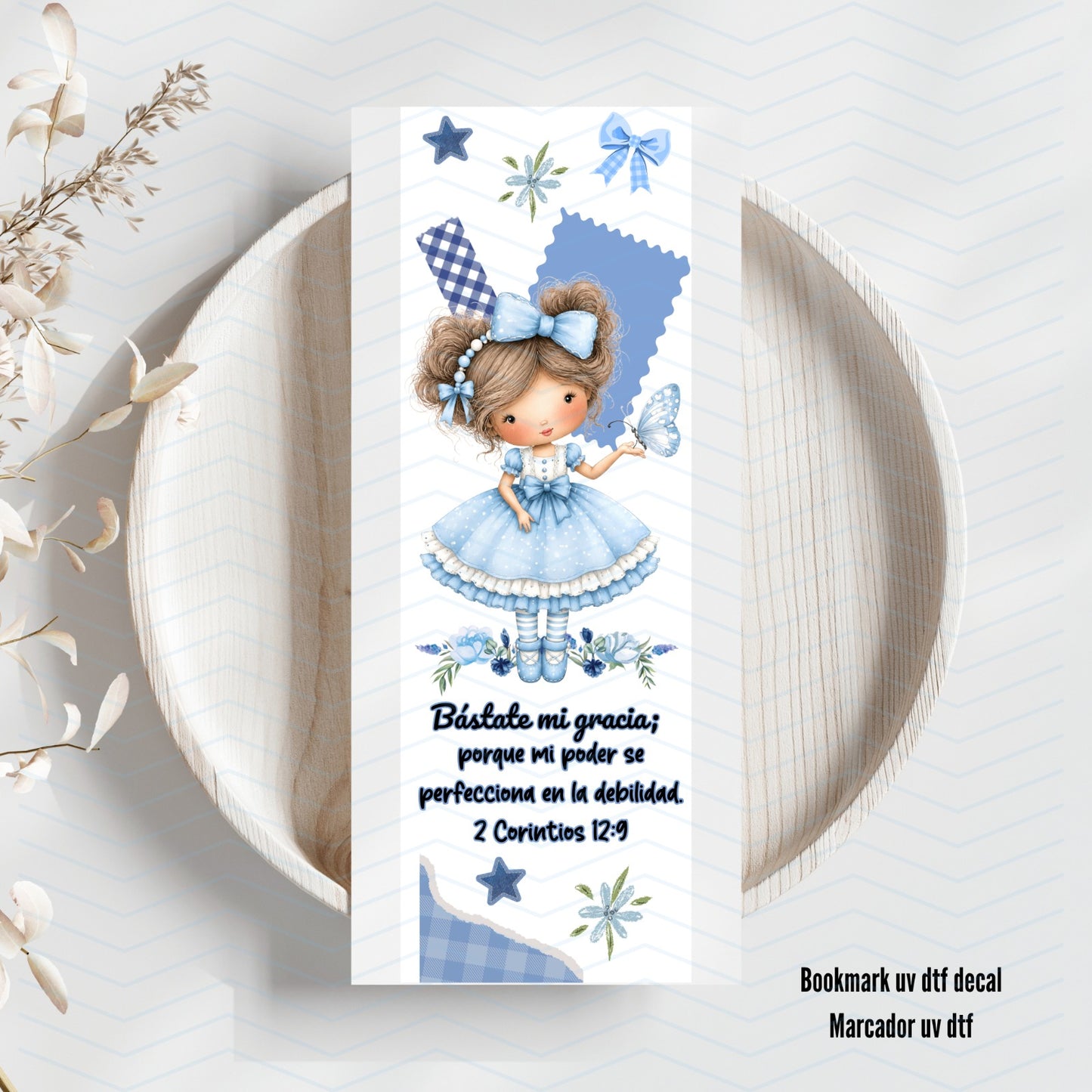 Bástate mi Gracia Uv Dtf Bookmark