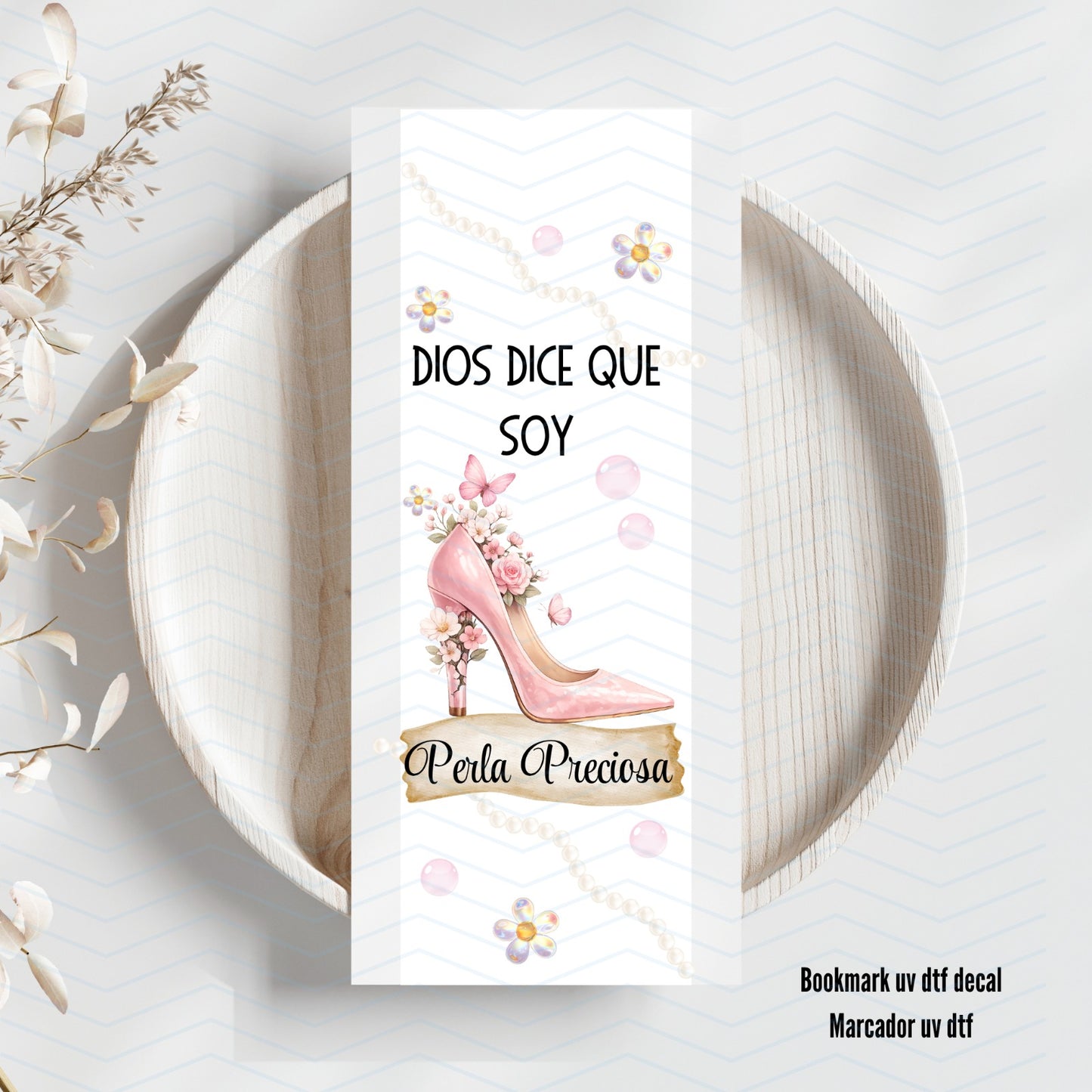 PERLA PRECIOSA Uv Dtf Bookmark