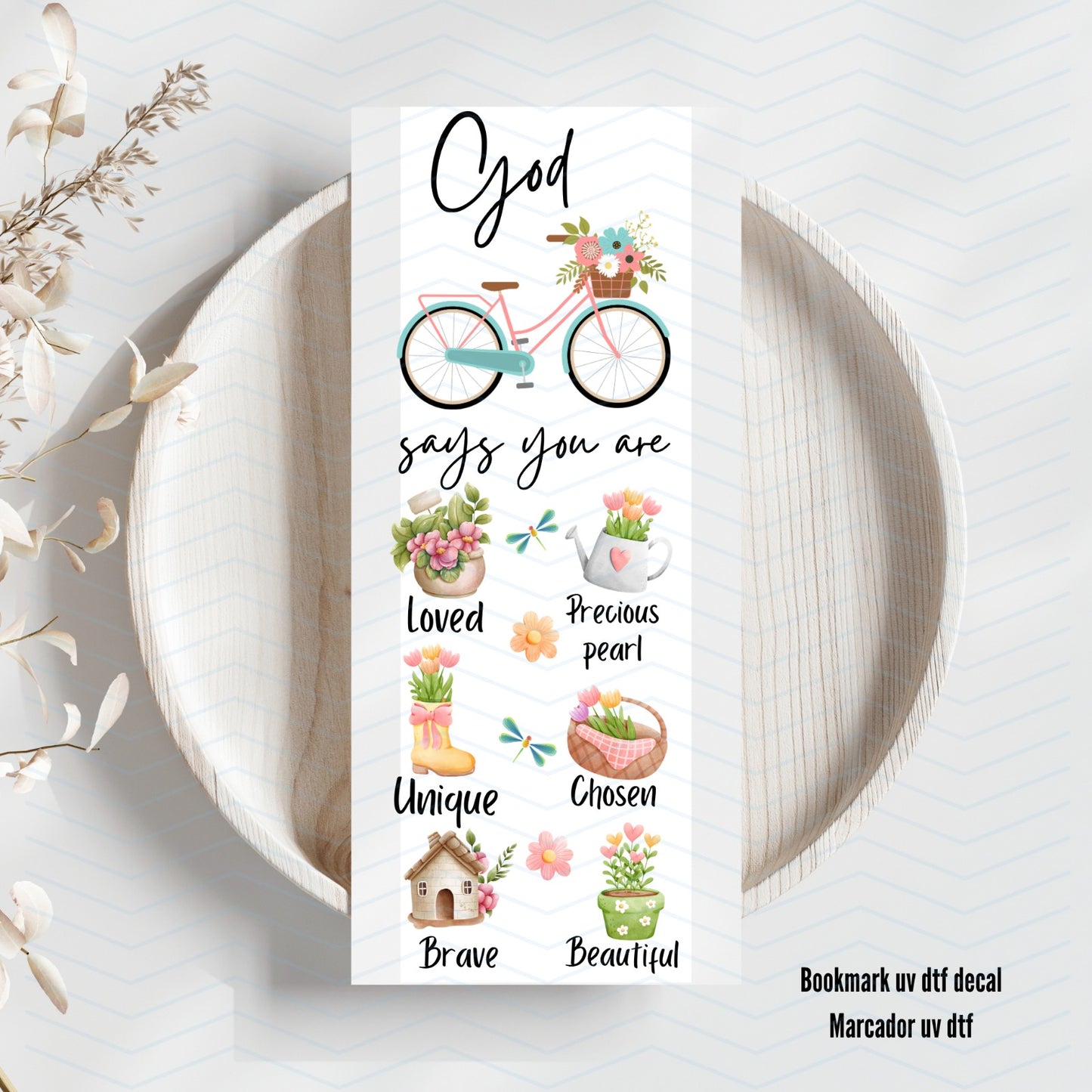God Says You Are...Uv Dtf Bookmark