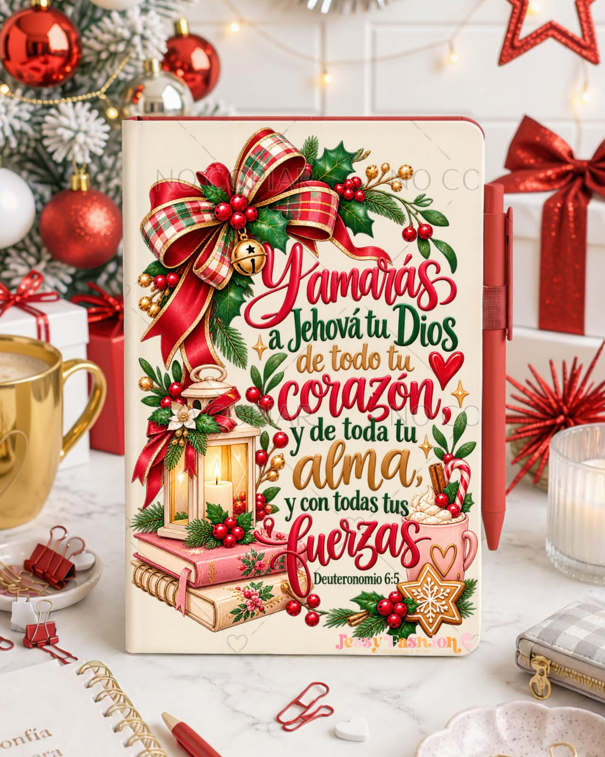 Y amarás a Jehová de todo tu corazón... UV dtf notebook
