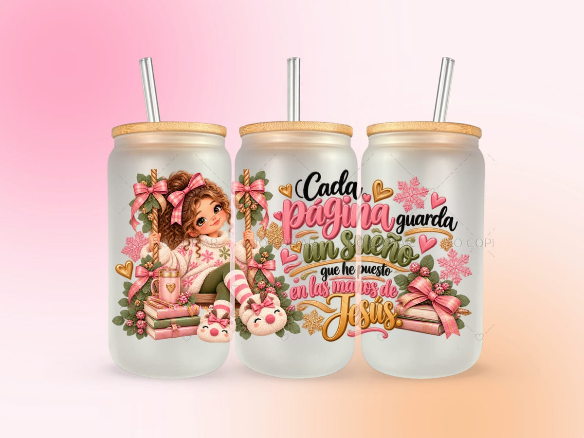 Cada página guarda un sueño UV DTF CUP WRAP