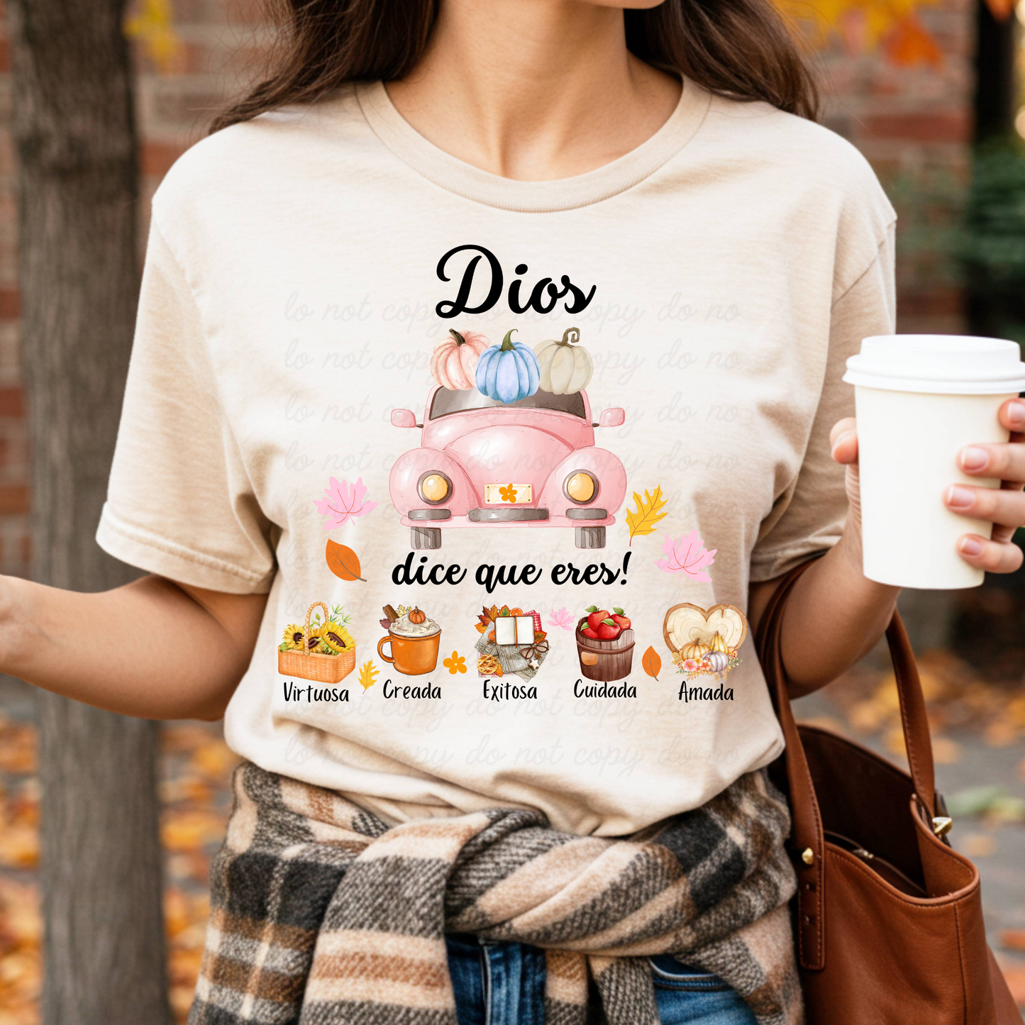 Dios dice que eres (edición otoño) DTF Shirt Transfer