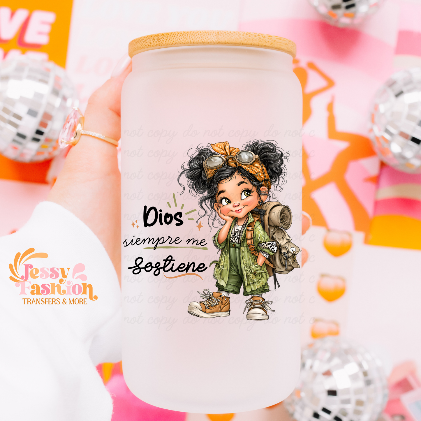 Dios siempre me sostiene UV DTF Decal