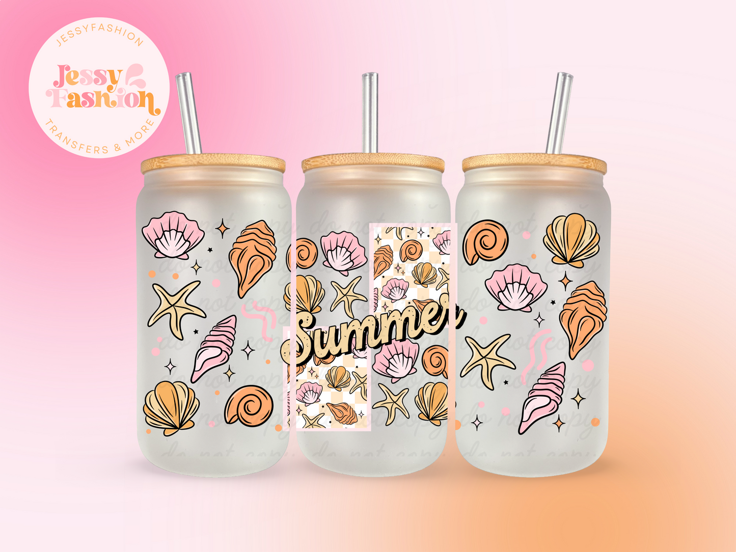 Summer UV DTF CUP WRAP