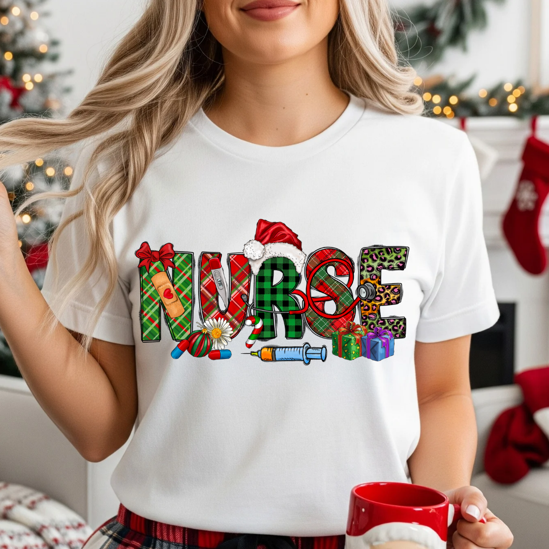 Nurse Christmas DTF Shirt Transfer