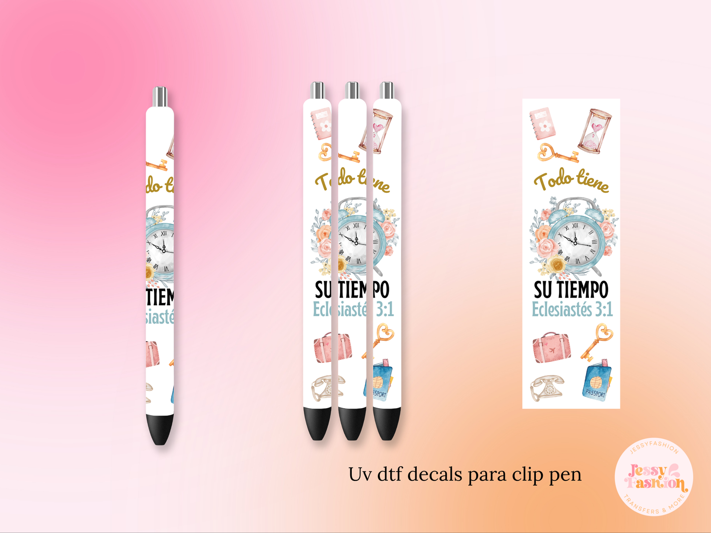 Todo tiene su tiempo UV DTF DECAL BOLÍGRAFO