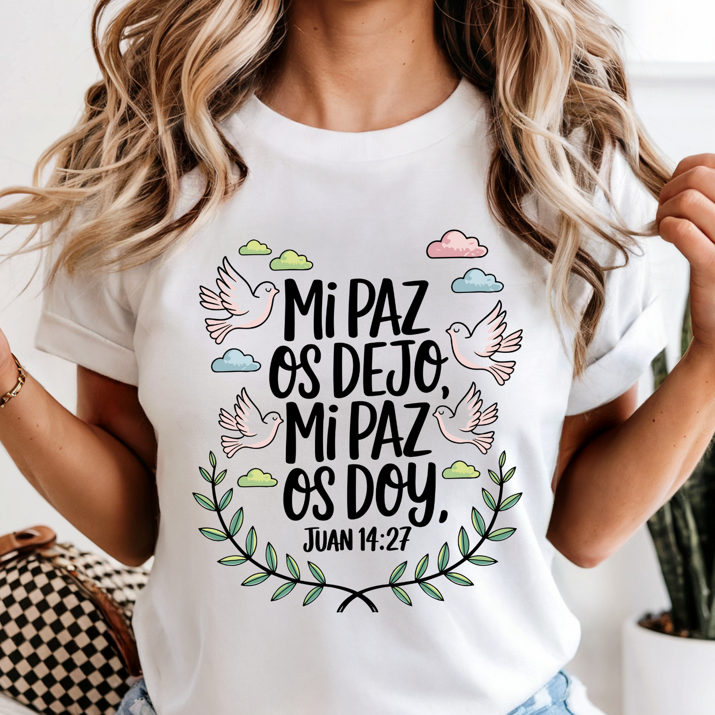 Mi paz os dejo, mi paz os doy DTF Shirt Transfer