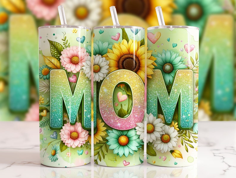 Mom daisy and sunflower Sublimation Transfer
