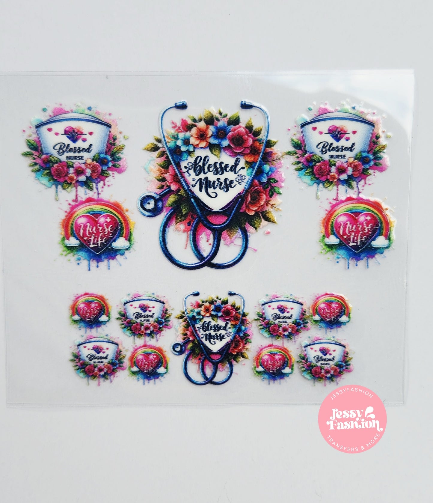 Blessed Nurse Mini uv dtf wrap