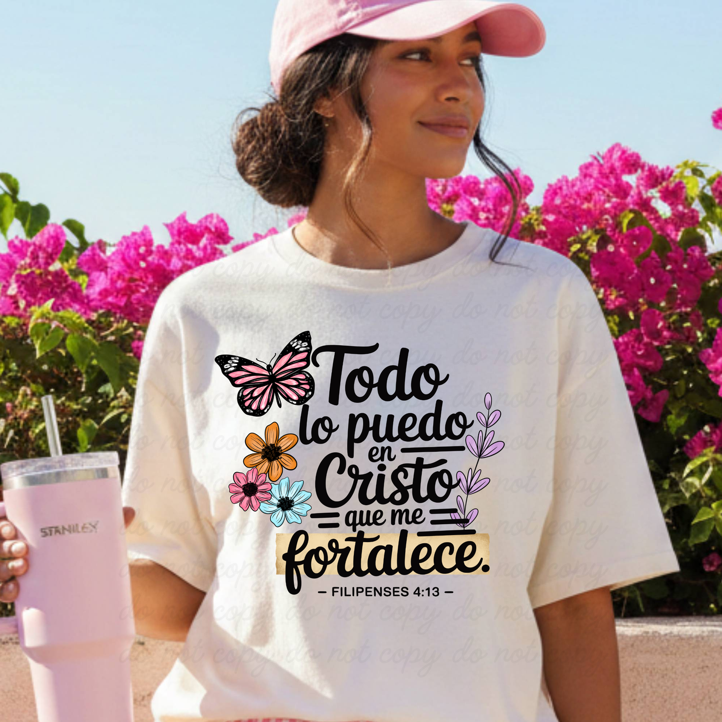 Todo lo puedo en Cristo Dtf Shirt Transfer