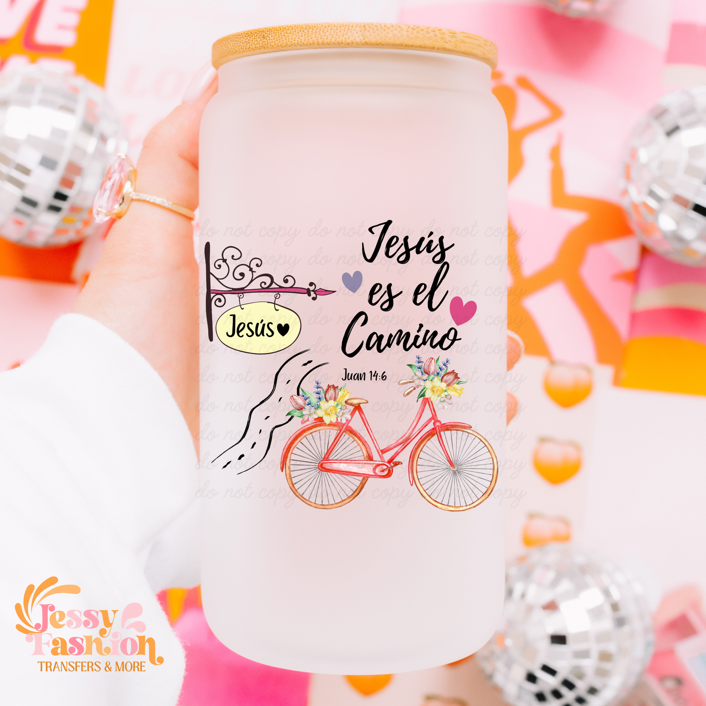 Jesús es el camino UV DTF Decal