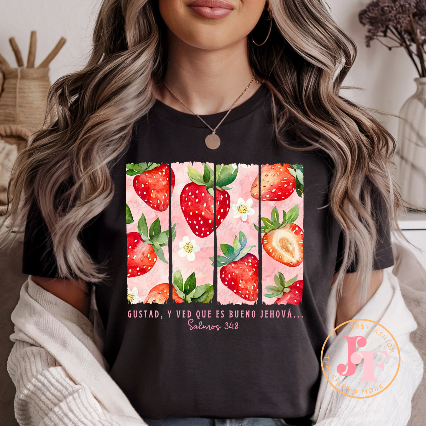 Gustad y ved que es bueno Jehová DTF Shirt Transfer