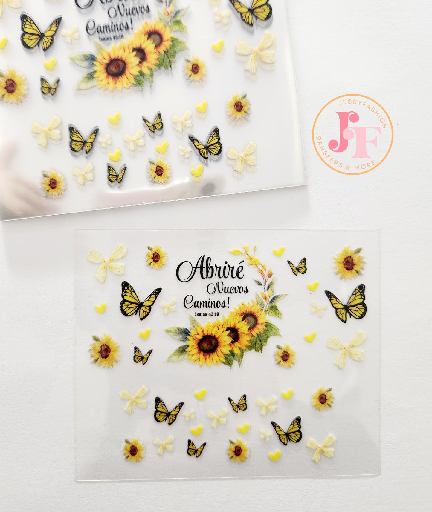 Abriré nuevos caminos mini tumbler uv dtf wrap