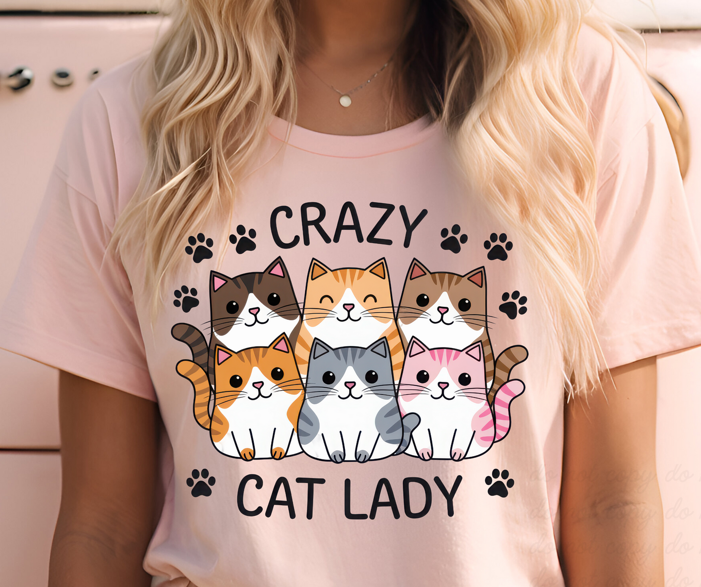 Crazy Cat Lady DTF Shirt Transfer