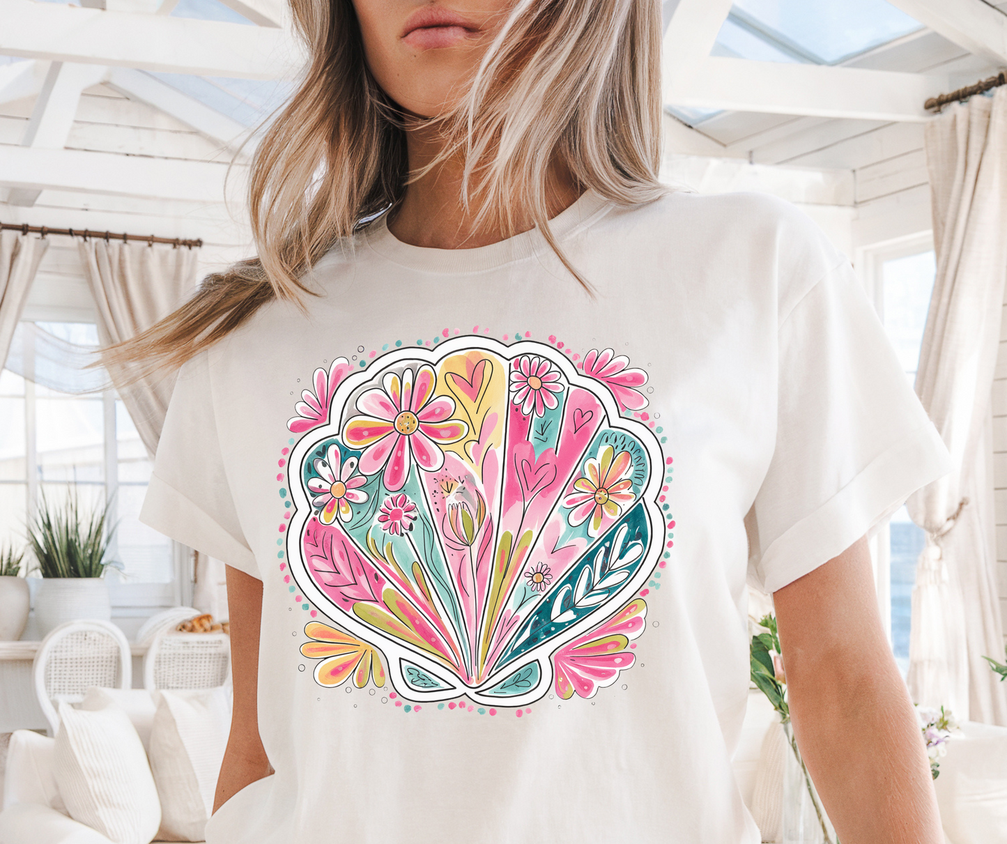 Sea Shell Dtf Shirt Transfer