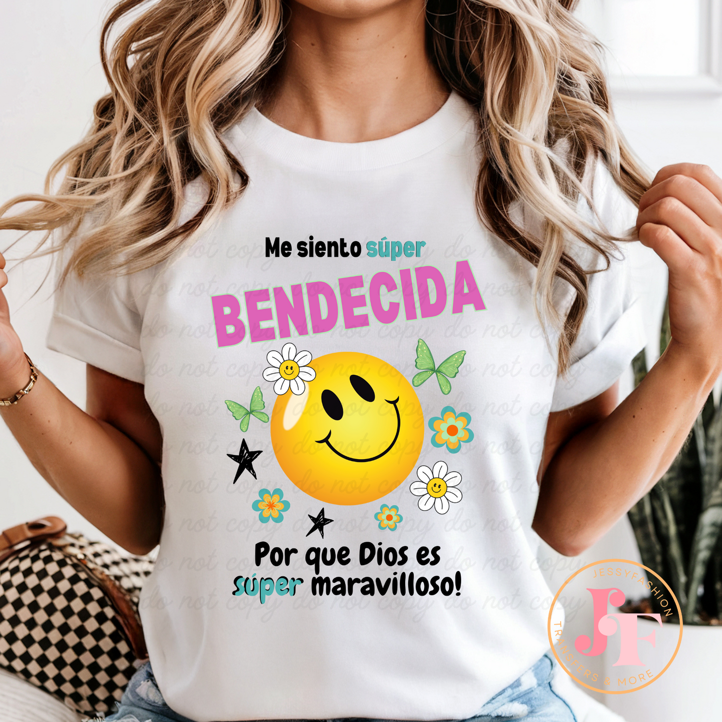 Super bendecida DTF Shirt Transfer
