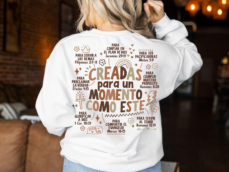 Creada para un momento como este Dtf Shirt Transfer