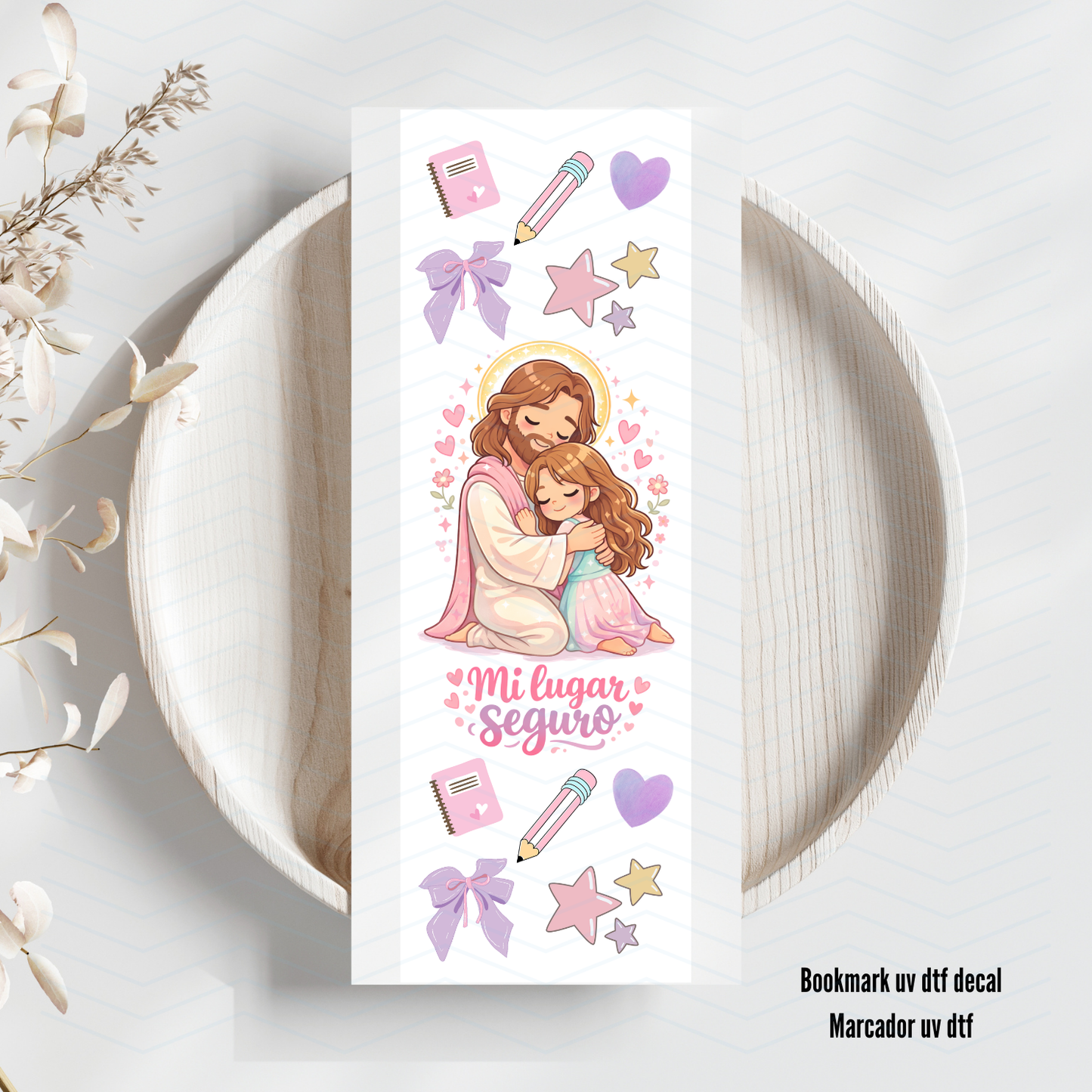 Mi lugar Seguro Uv Dtf Bookmark