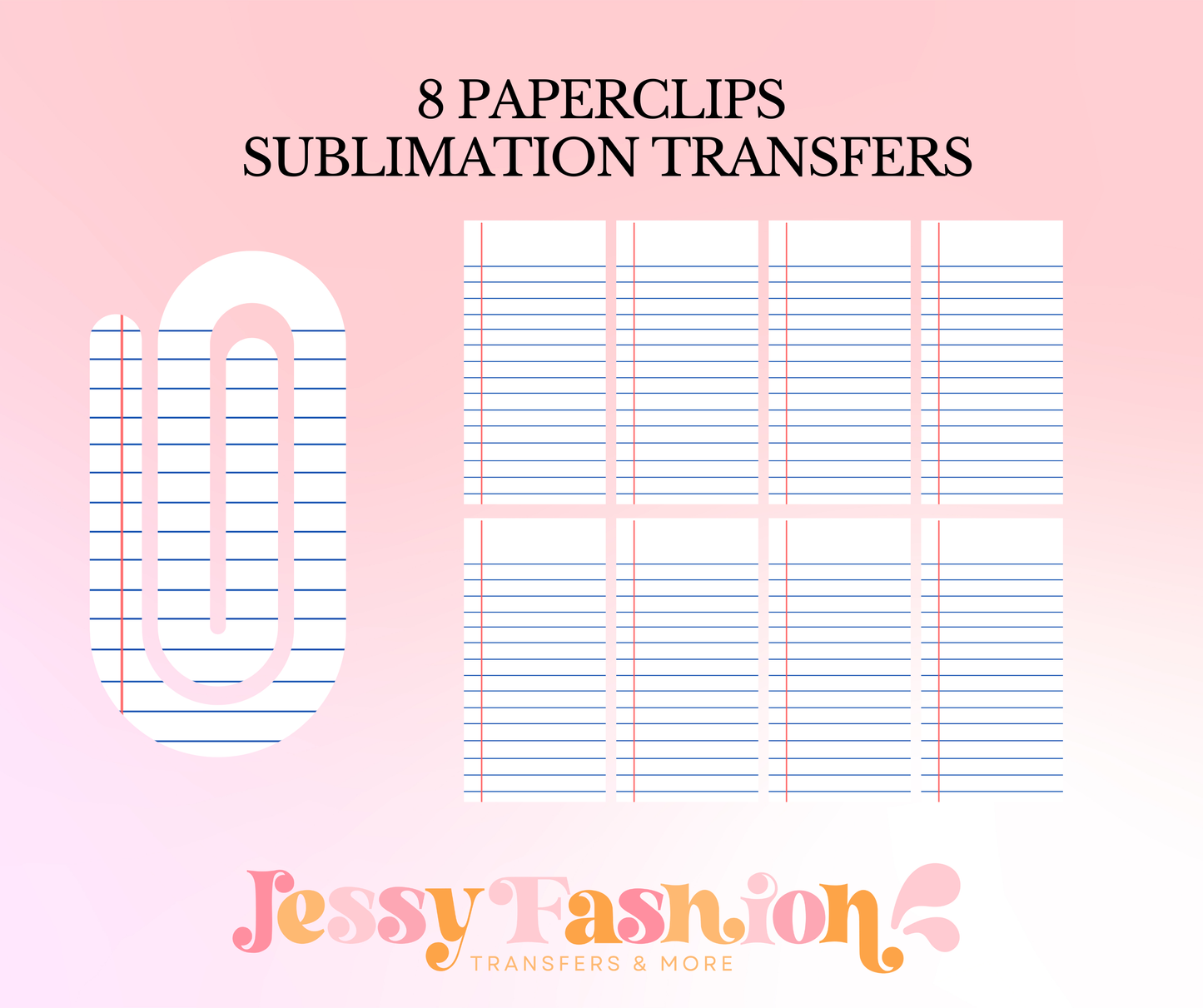 Paper paperclip SUBLIMATION TRANSFER