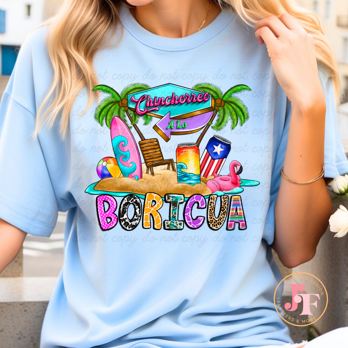 Chinchorreo Boricua DTF Shirt Transfer