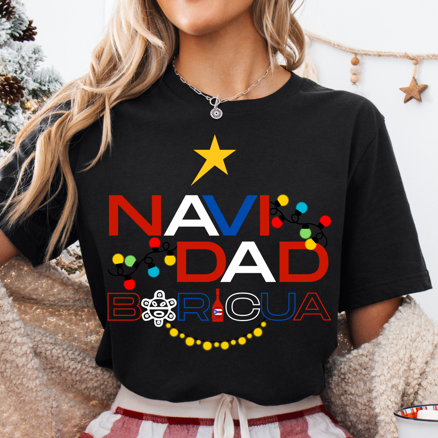 Navidad Boricua DTF Shirt Transfer